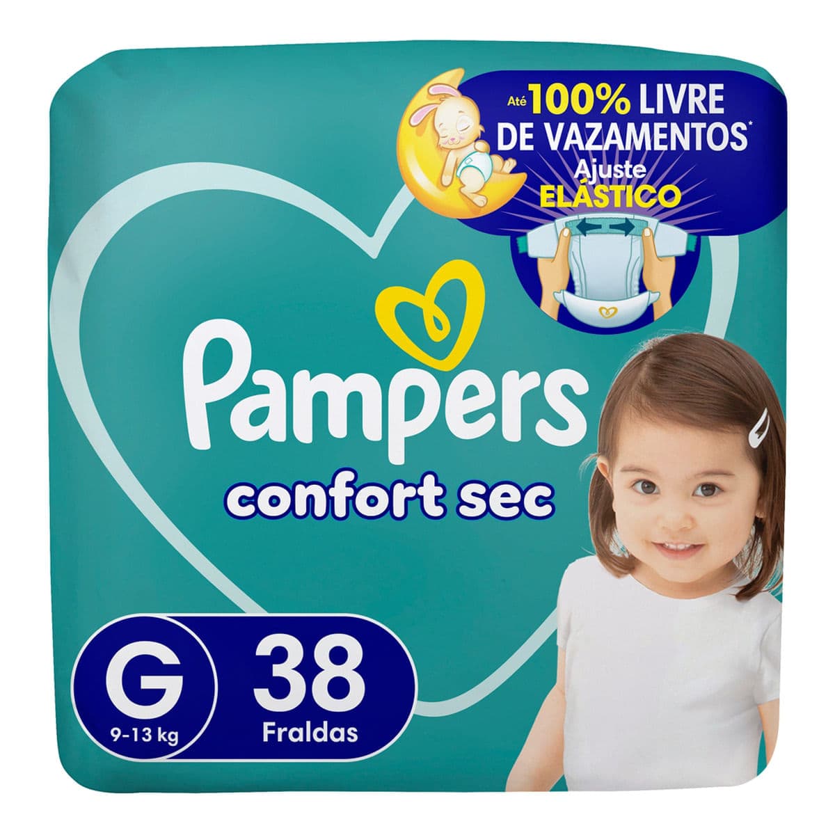 Pampers Confort Sec G · 38 unidades