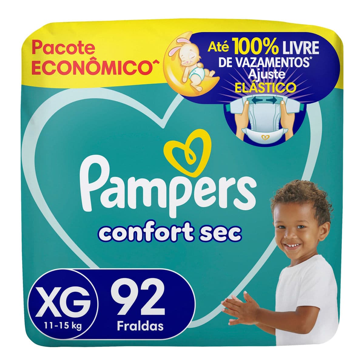 Pampers Confort Sec XG · 92 unidades