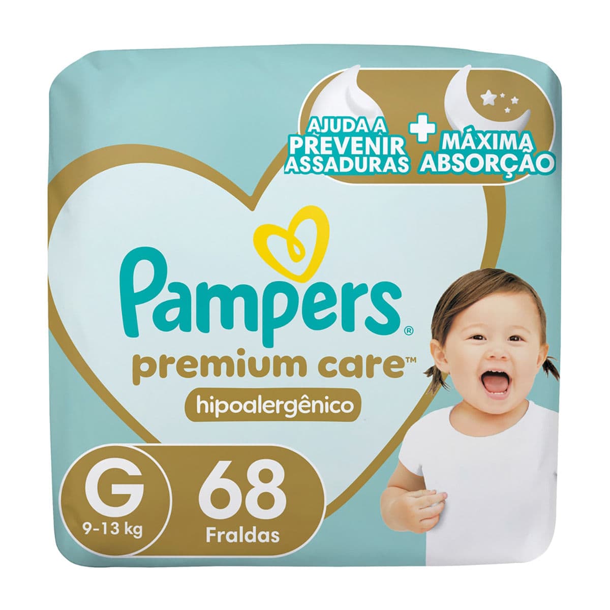 Pampers Premium Care G · 68 unidades