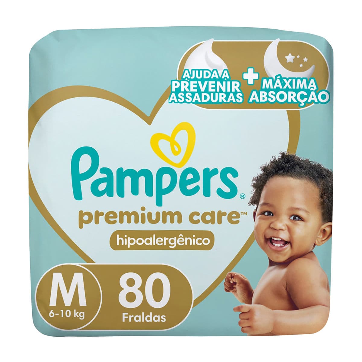 Pampers Premium Care M · 80 unidades